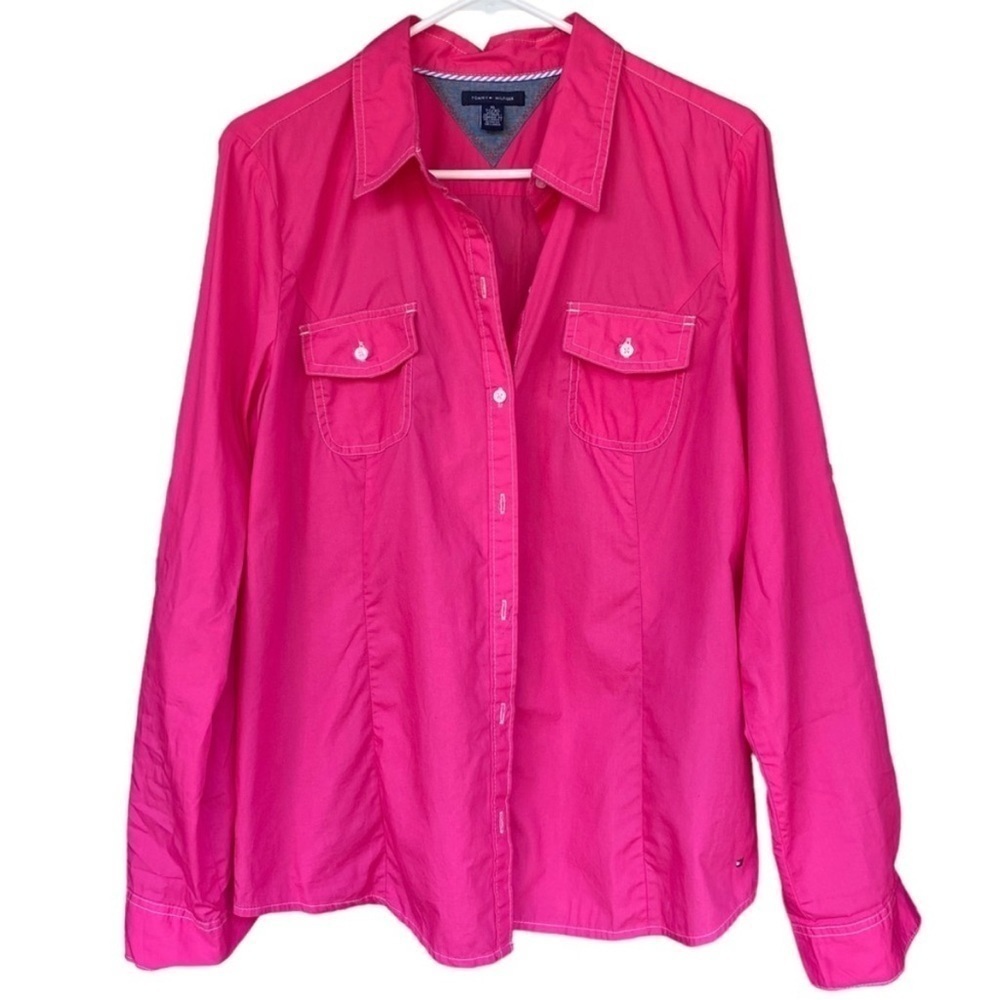 Tommy Hilfiger Roll Tab Button Down Woman's Top B… - image 2